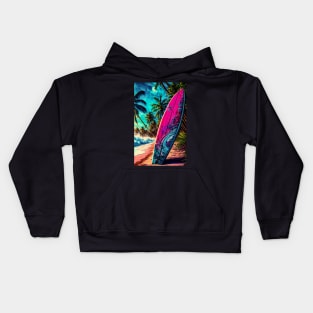 Tropical Surfing Kids Hoodie